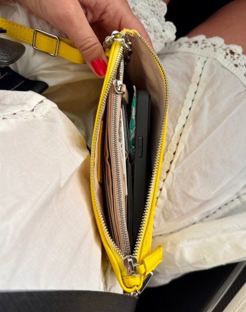Taschenorganizer, Geldtasche zum Umhängen, kleine praktische Tasche, Handytasche
