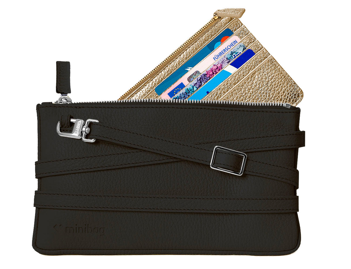 minibag schwarz & Wallet