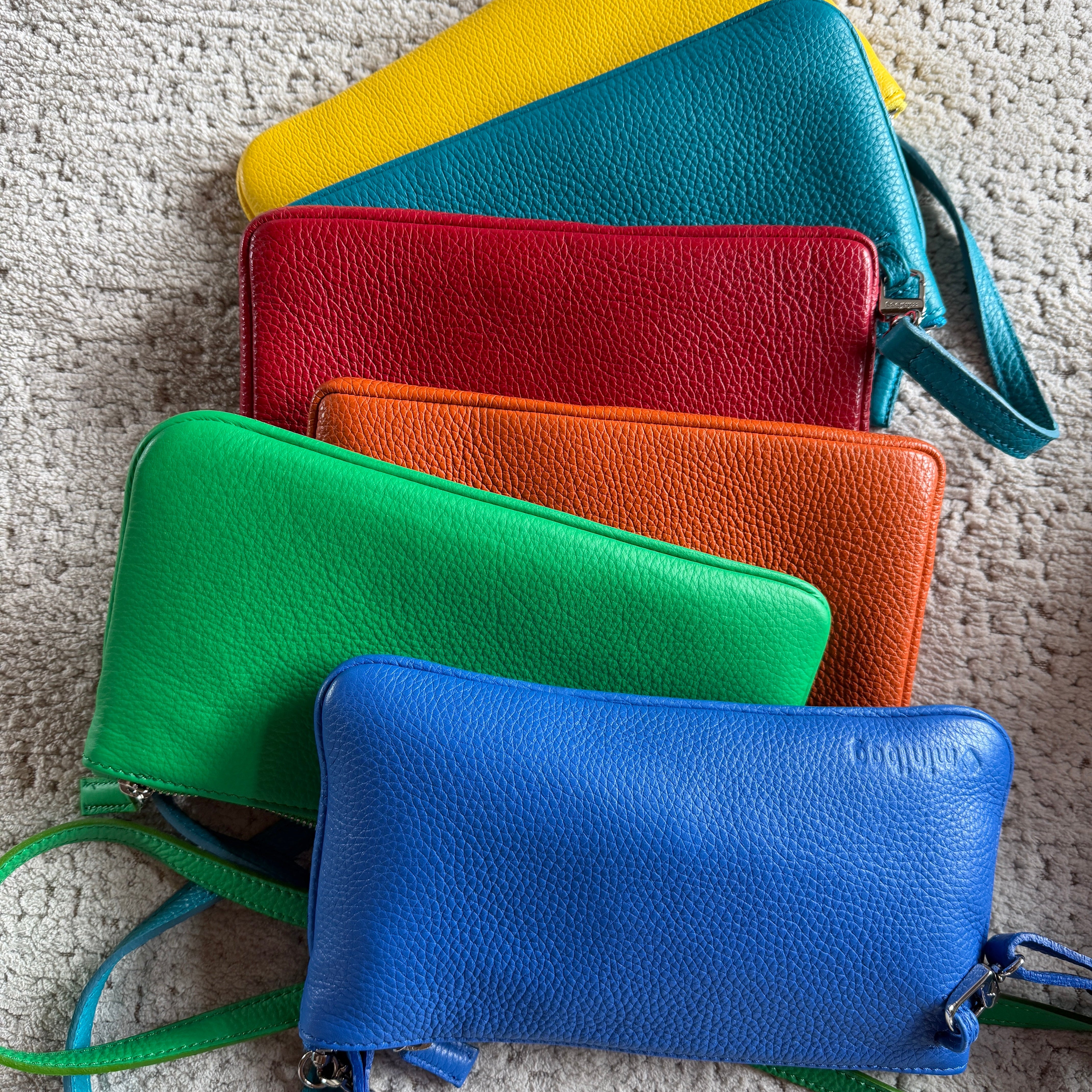 blaue Ledertasche minibag blau, blaue mini tasche, Geschenk frau, Geschenksidee Frau, kleine blaue Tasche, BUNTE KLEINE TASCHE, KLEINE FARBIGE TASCHE