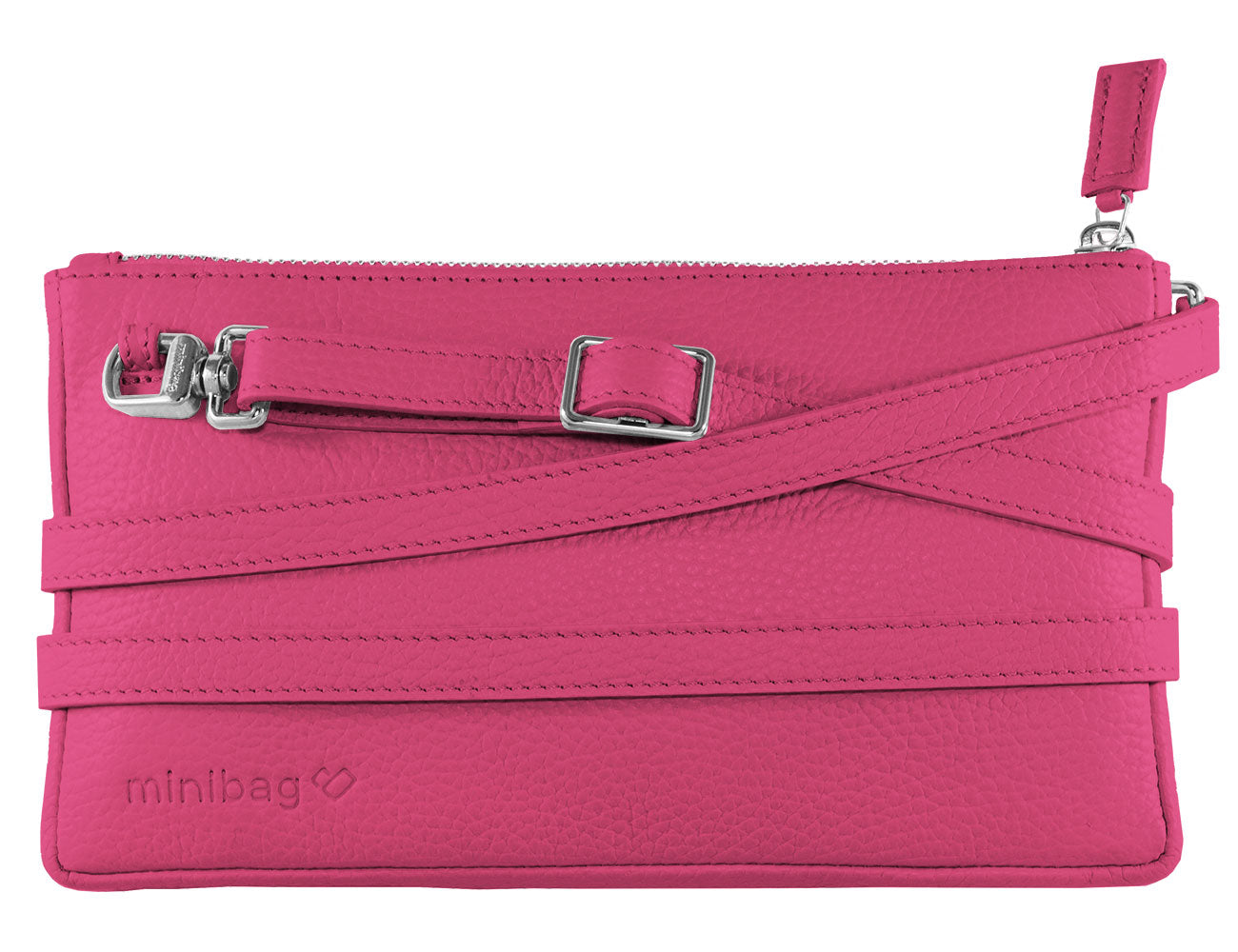 minibag orchidea, Ledertasche pink, Clutch pink, Geldtasche pink, Geldtasche zum Umhängen, minibag 