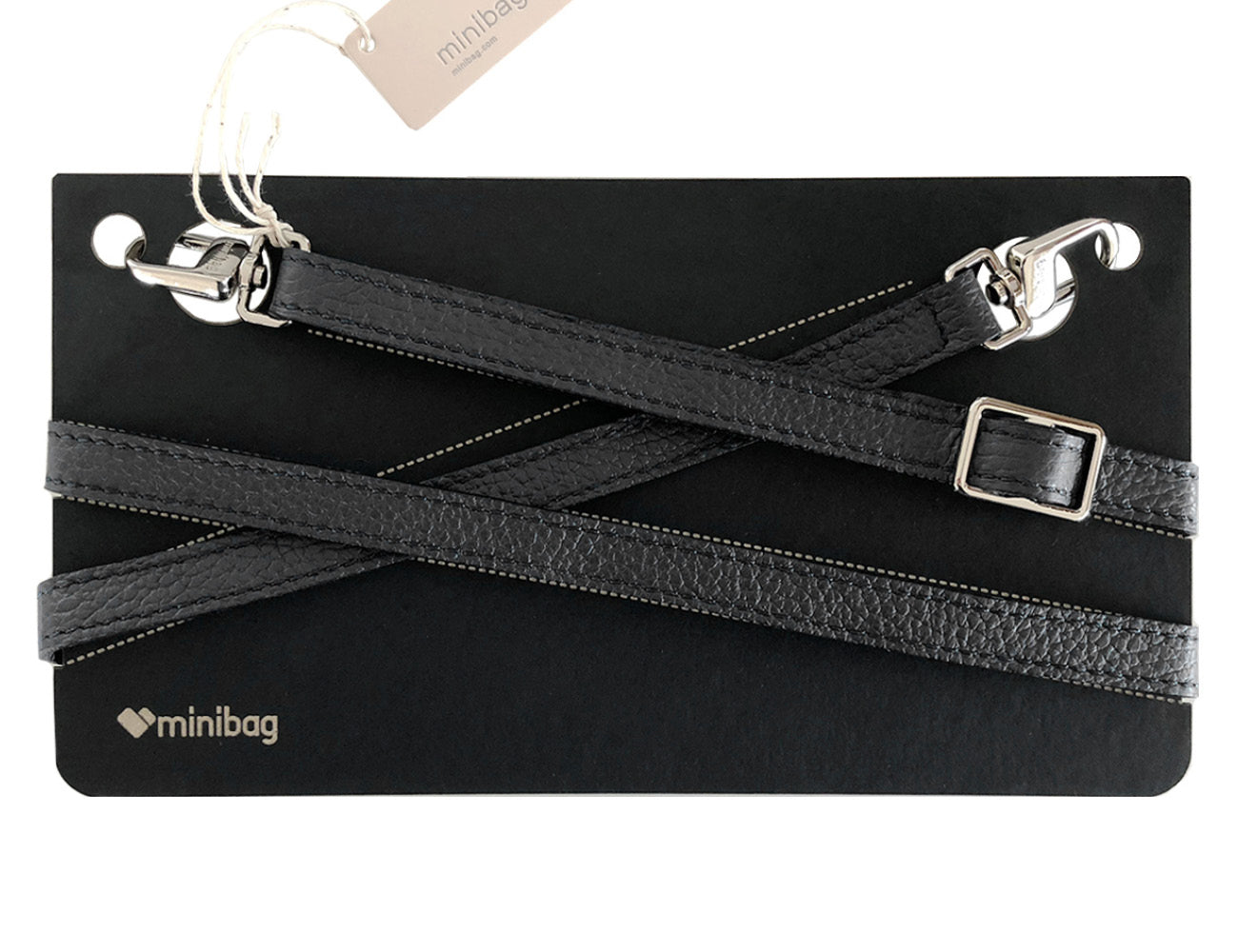 Minibag Ledergurt schwarz, minibag Strap schwarz, Ledergurt für Taschen schwarz, minibag Accessoires